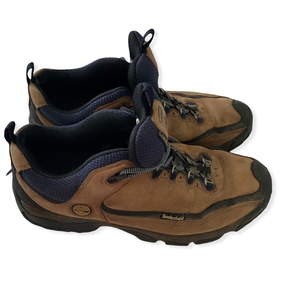 Timberland brown leather outdoor hiking work boots shoes men's